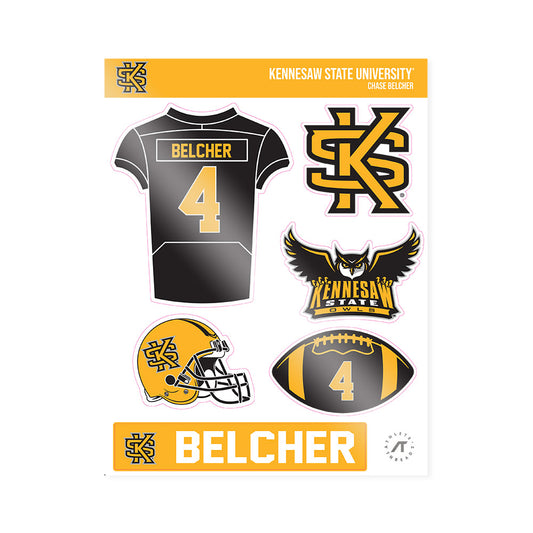 Kennesaw - NCAA Football : Chase Belcher - Sticker Sheet-0