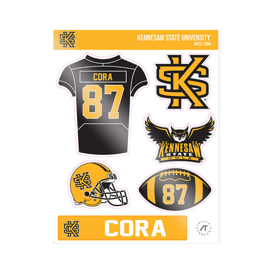 Kennesaw - NCAA Football : Jayce Cora - Sticker Sheet-0