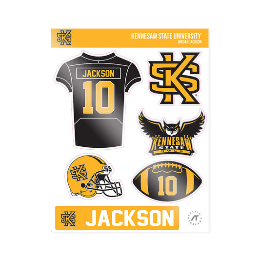 Kennesaw - NCAA Football : Jordan Jackson - Sticker Sheet-0