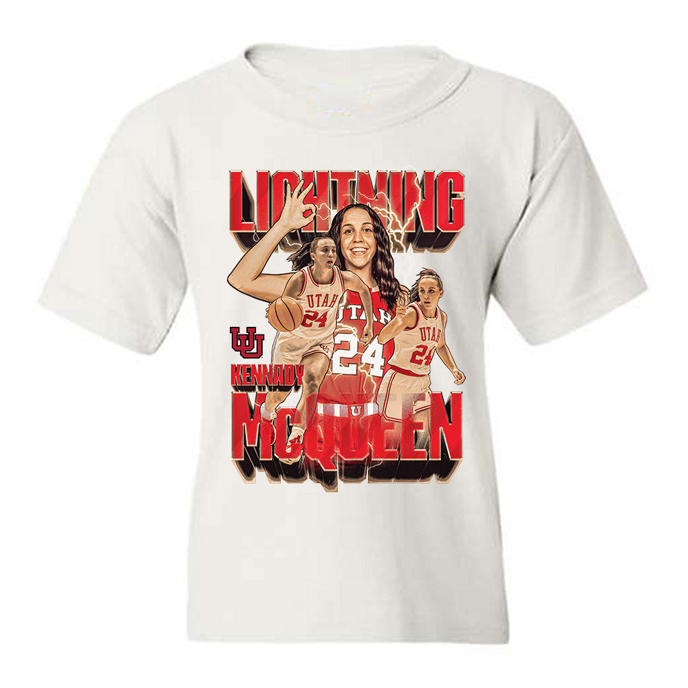 Utah - NCAA Women's Basketball : Kennady McQueen - Youth T-Shirt-0