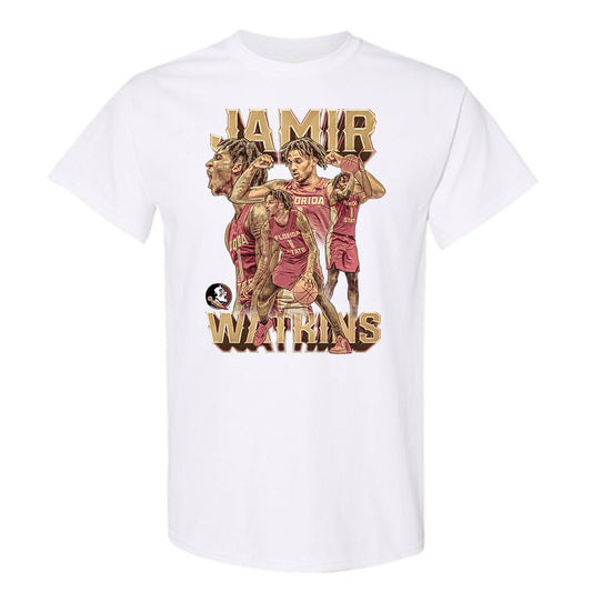 FSU - NCAA Men's Basketball : Jamir Watkins - T-Shirt-0