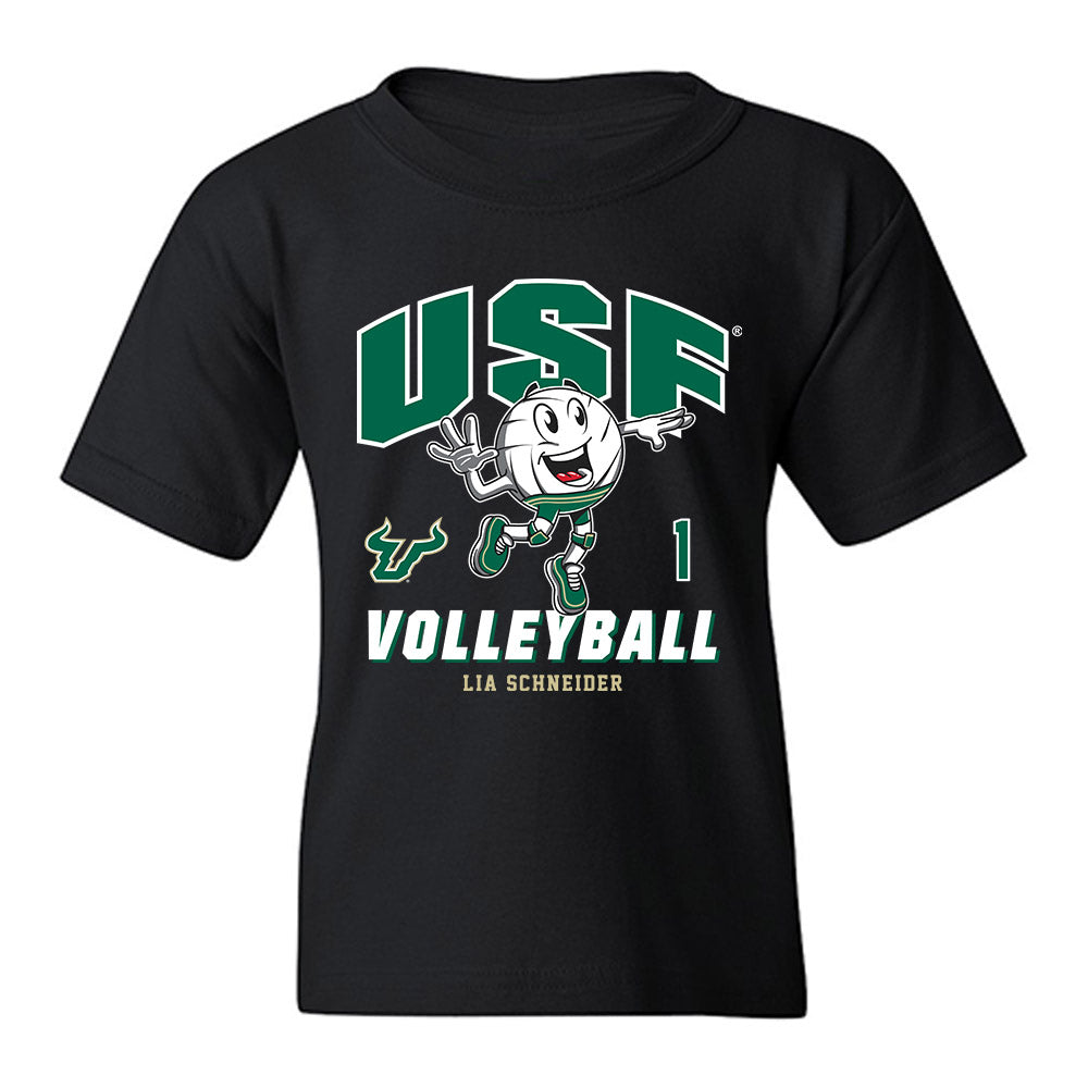 USF - NCAA Women's Volleyball : Lia Schneider - Fashion Shersey Youth T-Shirt-0