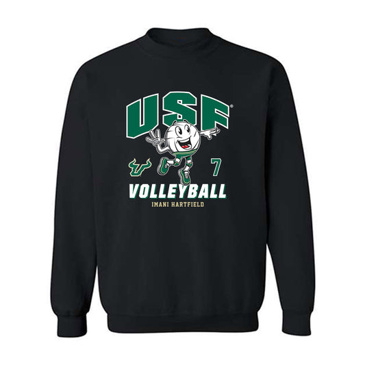 USF - NCAA Women's Volleyball : Imani Hartfield - Fashion Shersey Crewneck Sweatshirt-0