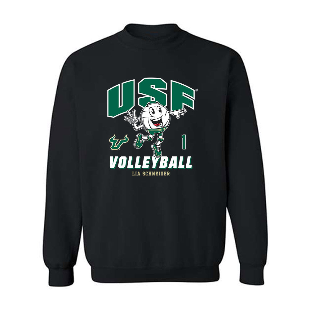 USF - NCAA Women's Volleyball : Lia Schneider - Fashion Shersey Crewneck Sweatshirt-0