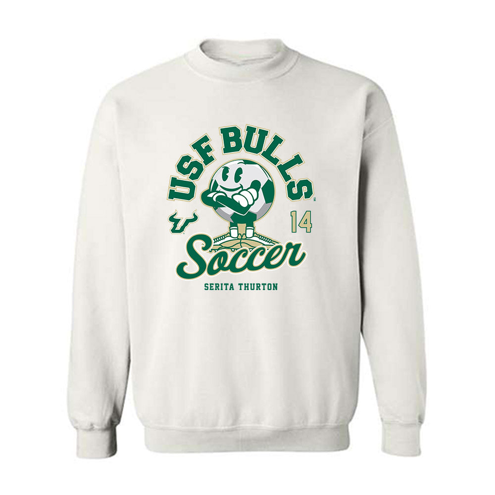 USF - NCAA Women's Soccer : Serita Thurton - Fashion Shersey Crewneck Sweatshirt-0