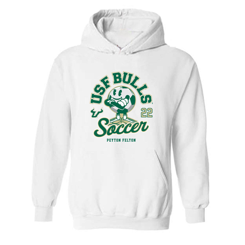 USF - NCAA Women's Soccer : Peyton Felton - Fashion Shersey Hooded Sweatshirt-0