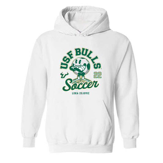 USF - NCAA Men's Soccer : Luka Zujovic - Fashion Shersey Hooded Sweatshirt-0