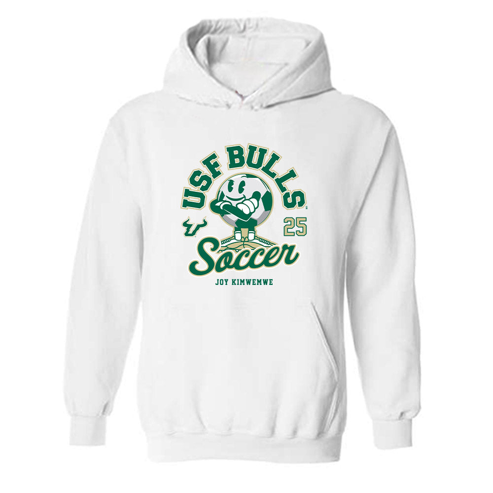 USF - NCAA Women's Soccer : Joy Kimwemwe - Fashion Shersey Hooded Sweatshirt-0