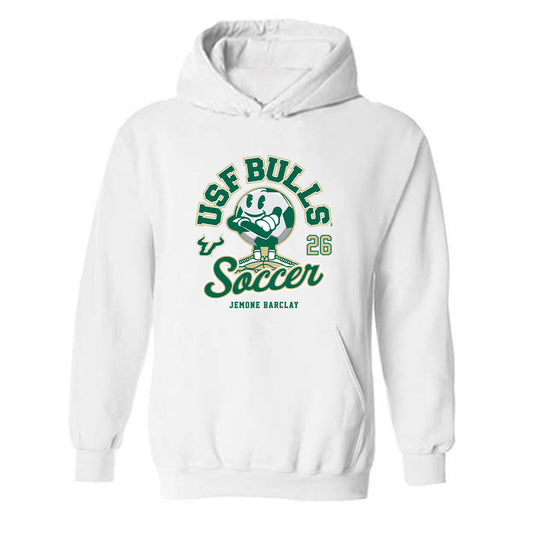 USF - NCAA Men's Soccer : Jemone Barclay - Fashion Shersey Hooded Sweatshirt-0