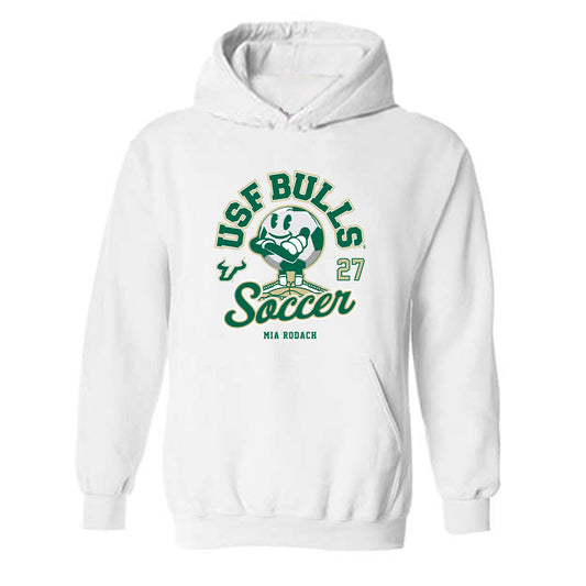 USF - NCAA Women's Soccer : Mia Rodach - Fashion Shersey Hooded Sweatshirt-0
