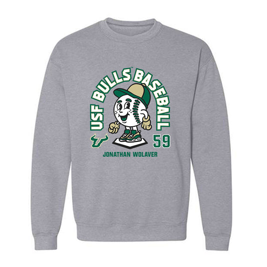 USF - NCAA Baseball : Jonathan Wolaver - Fashion Shersey Crewneck Sweatshirt-0