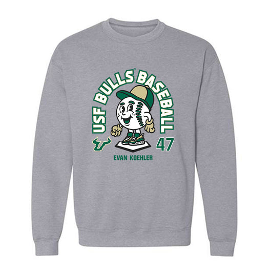 USF - NCAA Baseball : Evan Koehler - Fashion Shersey Crewneck Sweatshirt-0