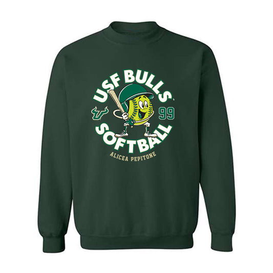 USF - NCAA Softball : Alicea Pepitone - Fashion Shersey Crewneck Sweatshirt-0