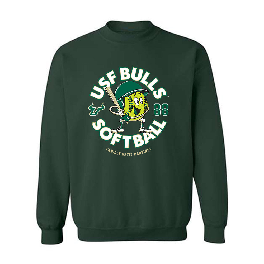 USF - NCAA Softball : Camille Ortiz Martinez - Fashion Shersey Crewneck Sweatshirt-0