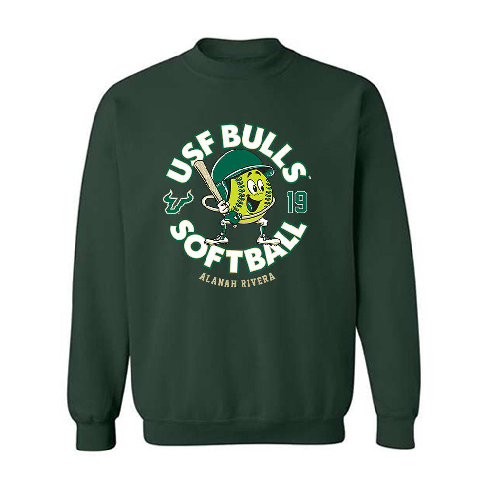 USF - NCAA Softball : Alanah Rivera - Fashion Shersey Crewneck Sweatshirt-0