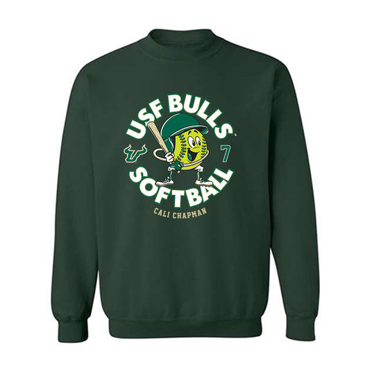 USF - NCAA Softball : Cali Chapman - Fashion Shersey Crewneck Sweatshirt-0