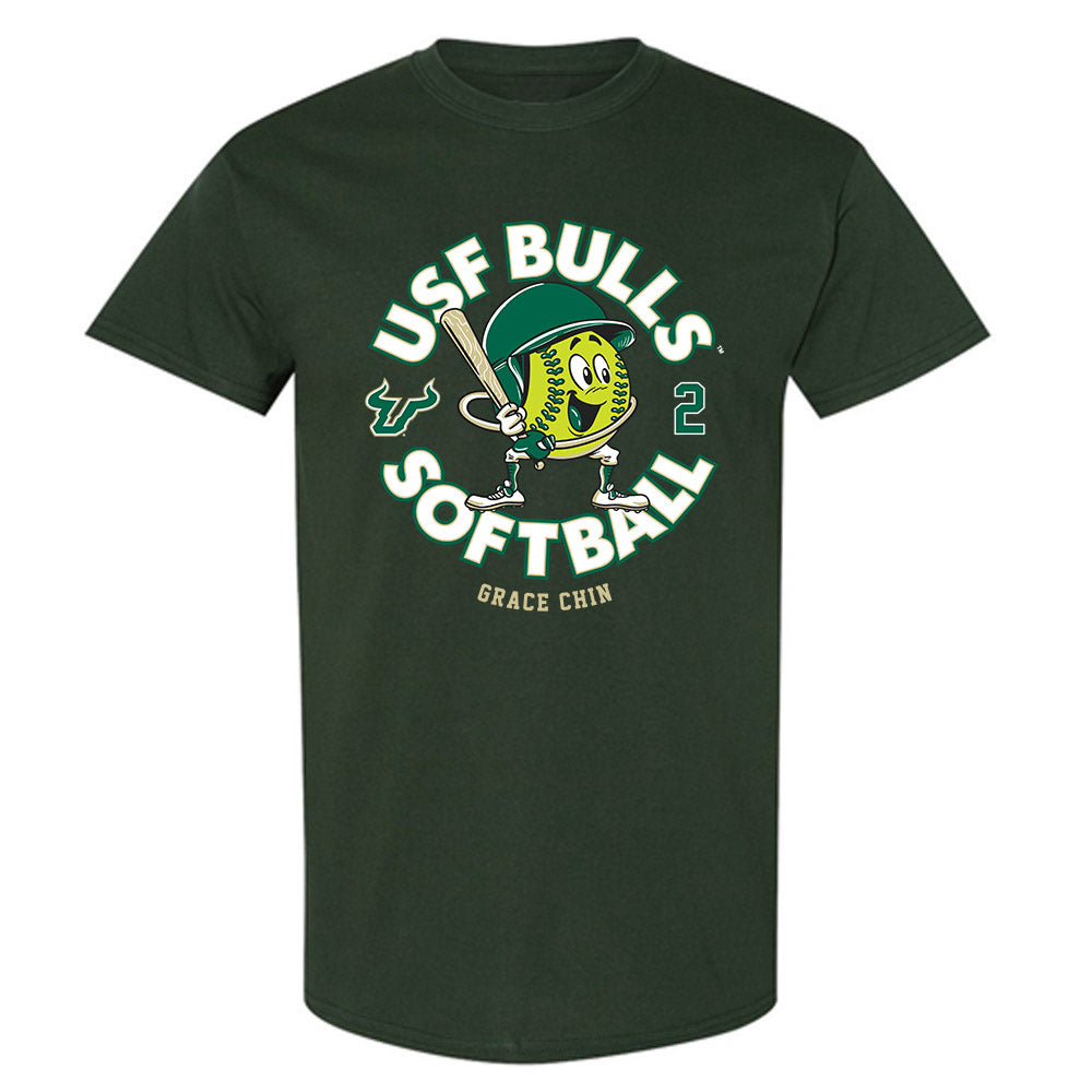 USF - NCAA Softball : Grace Chin - Fashion Shersey T-Shirt-0