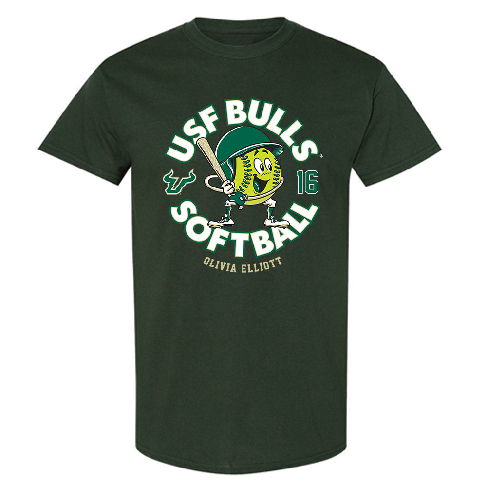 USF - NCAA Softball : Olivia Elliott - Fashion Shersey T-Shirt-0