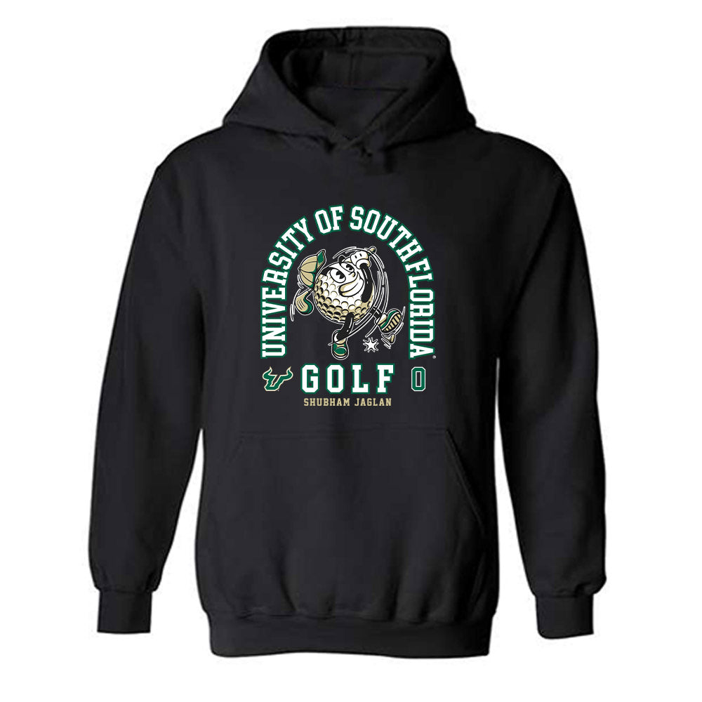 USF - NCAA Men's Golf : Shubham Jaglan - Fashion Shersey Hooded Sweatshirt-0