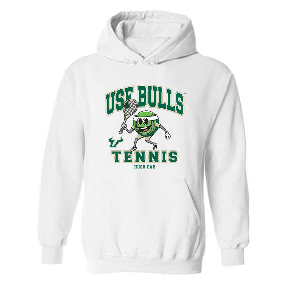 USF - NCAA Men's Tennis : Hugo Car - Fashion Shersey Hooded Sweatshirt-0