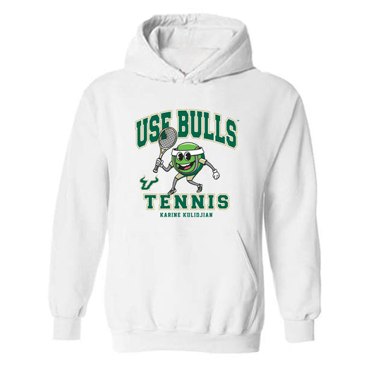 USF - NCAA Women's Tennis : Karine Kulidjian - Fashion Shersey Hooded Sweatshirt-0