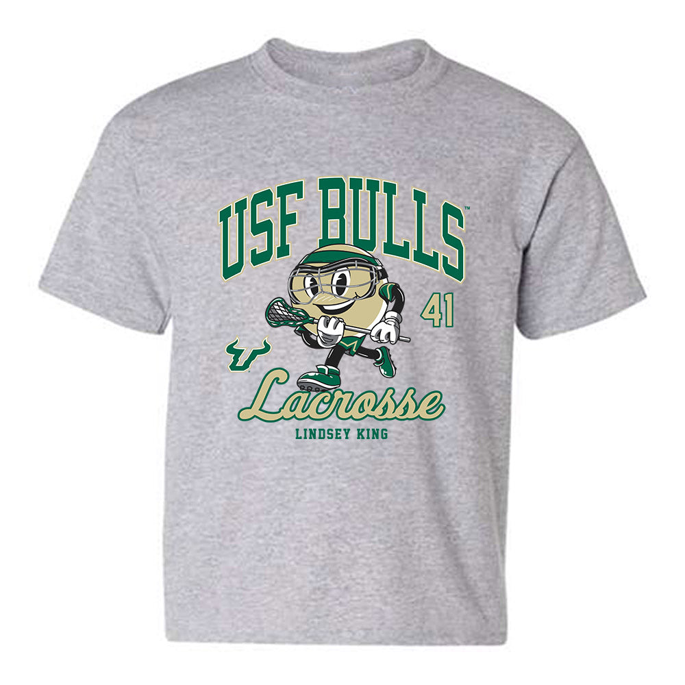 USF - NCAA Women's Lacrosse : Lindsey King - Fashion Shersey Youth T-Shirt-0