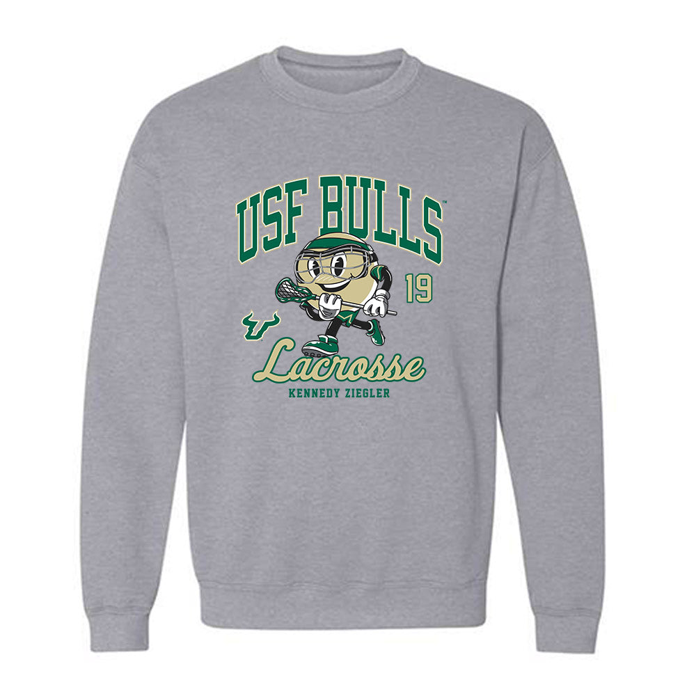 USF - NCAA Women's Lacrosse : Kennedy Ziegler - Fashion Shersey Crewneck Sweatshirt-0