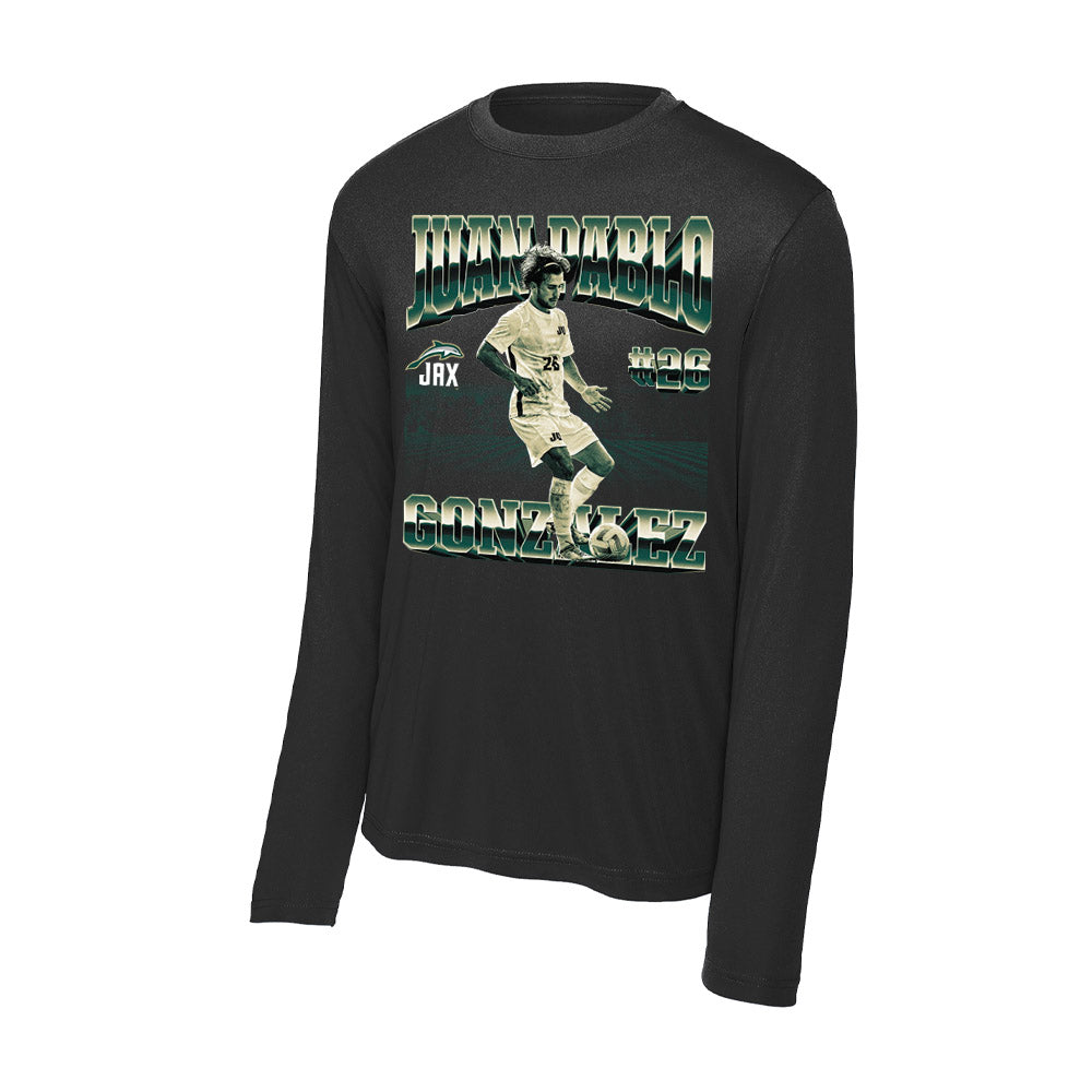 Jacksonville - NCAA Men's Soccer : Juan Pablo Gonzalez - Activewear Long Sleeve T-Shirt-0