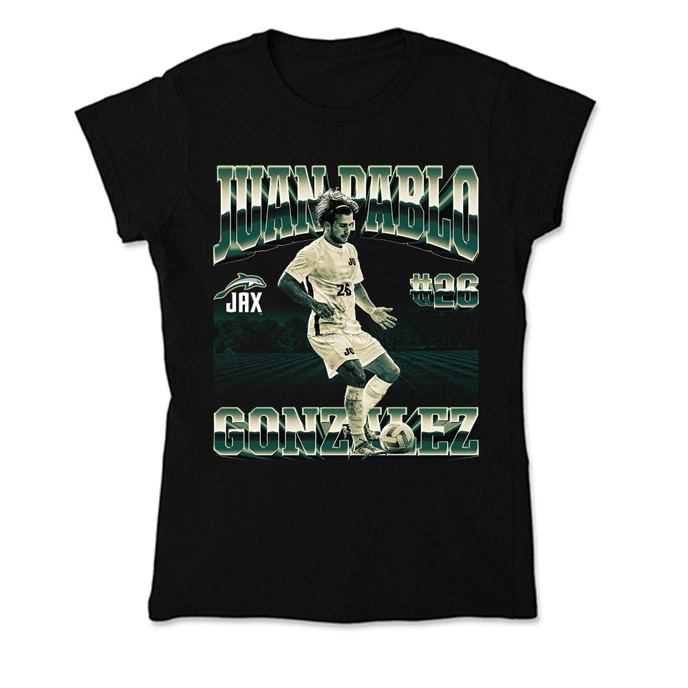Jacksonville - NCAA Men's Soccer : Juan Pablo Gonzalez - Soft Style Women’s T-Shirt-0