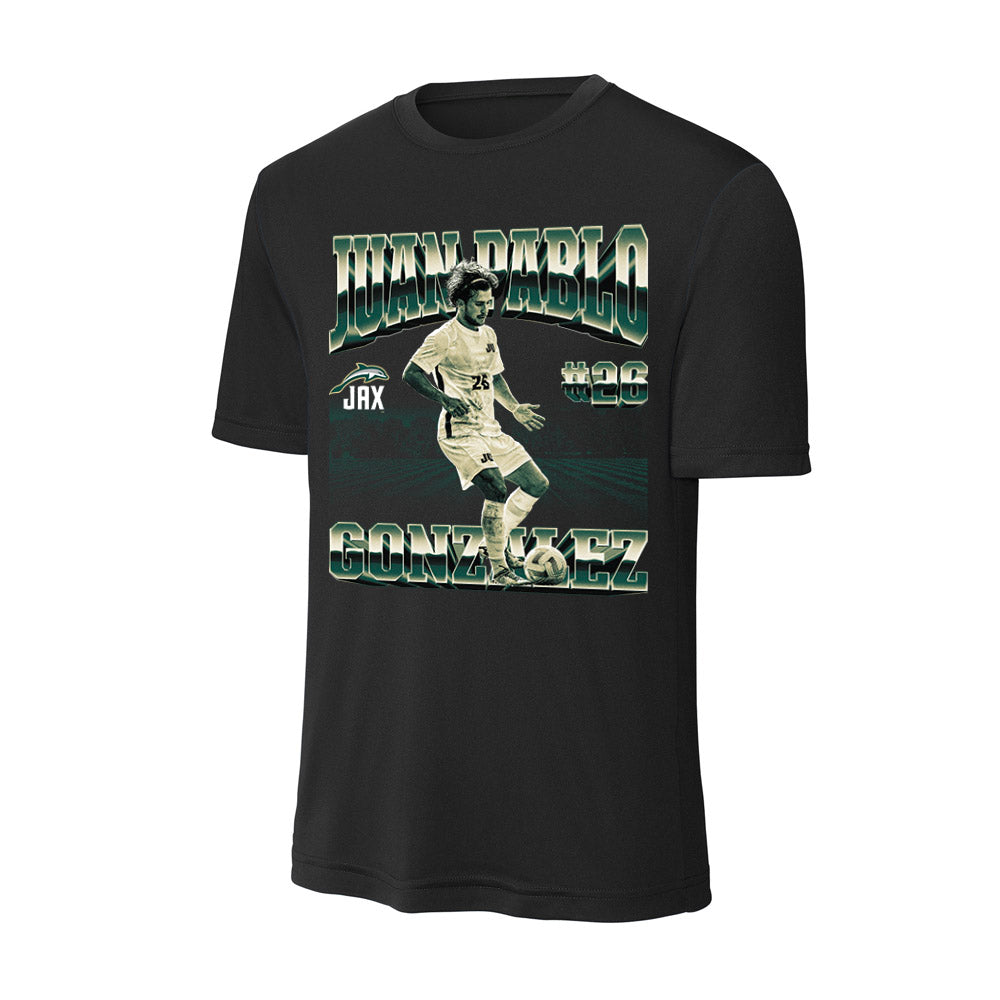 Jacksonville - NCAA Men's Soccer : Juan Pablo Gonzalez - Activewear T-Shirt-0