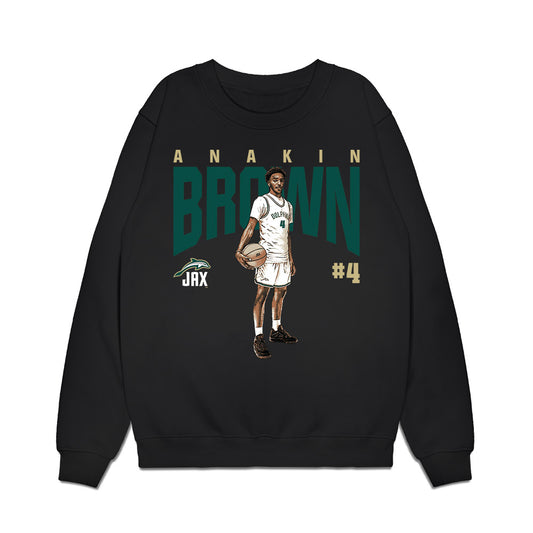 Jacksonville - NCAA Men's Basketball : Anakin Brown - Collage Premium Crewneck Sweatshirt-0