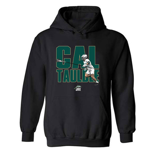 Jacksonville - NCAA Men's Lacrosse : Cal Taulbee - Player Collage Hooded Sweatshirt-0