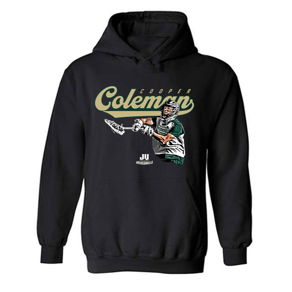 Jacksonville - NCAA Men's Lacrosse : Cooper Coleman - Hooded Sweatshirt-0