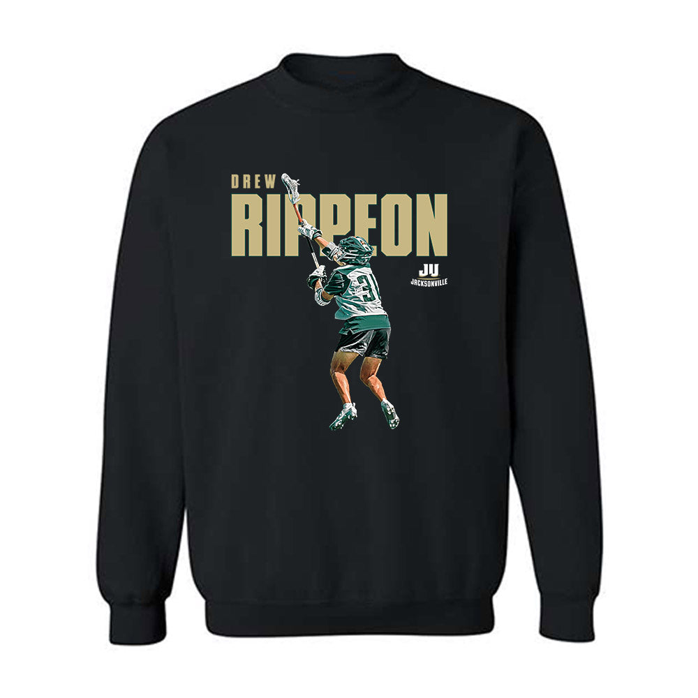 Jacksonville - NCAA Men's Lacrosse : Drew Rippeon - Crewneck Sweatshirt-0