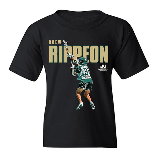 Jacksonville - NCAA Men's Lacrosse : Drew Rippeon - Youth T-Shirt-0