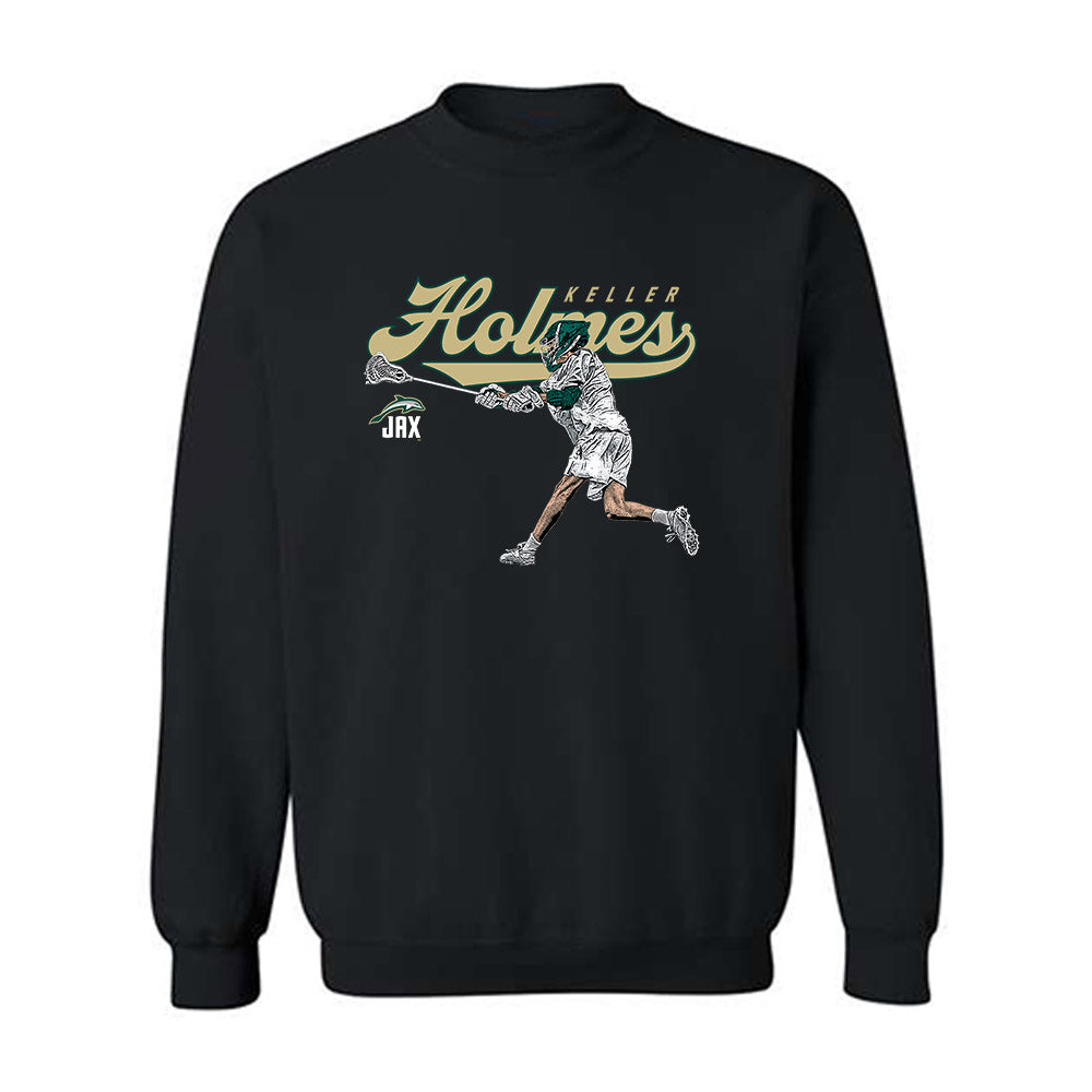 Jacksonville - NCAA Men's Lacrosse : Keller Holmes - Crewneck Sweatshirt-0