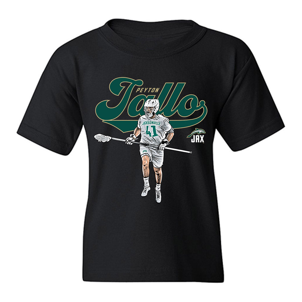 Jacksonville - NCAA Men's Lacrosse : Peyton Tallo - Youth T-Shirt-0