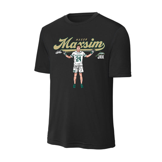 Jacksonville - NCAA Men's Lacrosse : Mason Maxism - Player Collage Activewear T-Shirt-0