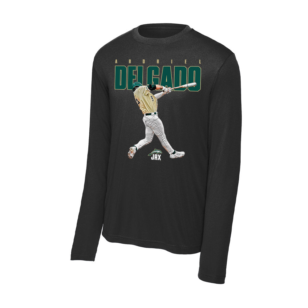 Jacksonville - NCAA Baseball : Abdriel Delgado - Activewear Long Sleeve T-Shirt-0