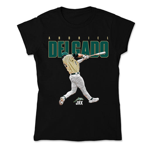 Jacksonville - NCAA Baseball : Abdriel Delgado - Soft Style Women’s T-Shirt-0