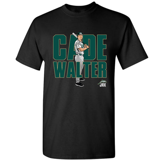 Jacksonville - NCAA Baseball : Cade Walter - Caricature T-Shirt-0