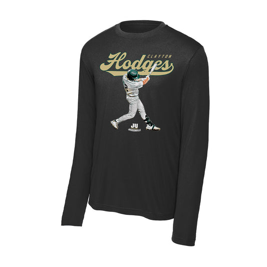 Jacksonville - NCAA Baseball : Clayton Hodges - Player Collage Activewear Long Sleeve T-Shirt-0