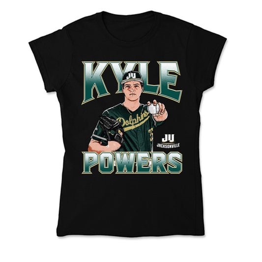 Jacksonville - NCAA Baseball : Kyle Powers - Player Collage Soft Style Women’s T-Shirt-0