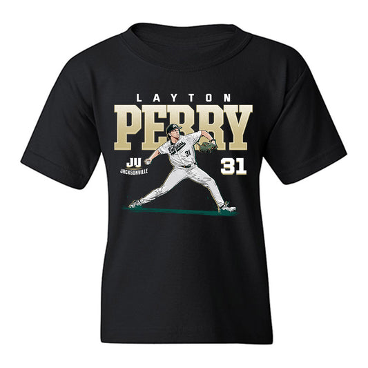 Jacksonville - NCAA Baseball : Layton Perry - Youth T-Shirt-0