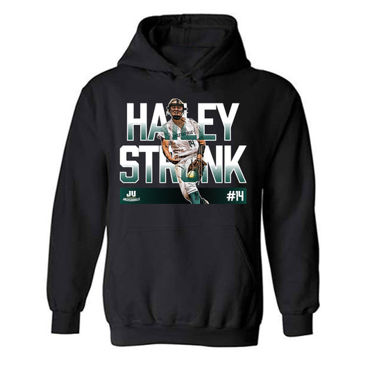 Jacksonville - NCAA Softball : Hailey Strunk - Player Collage Hooded Sweatshirt-0