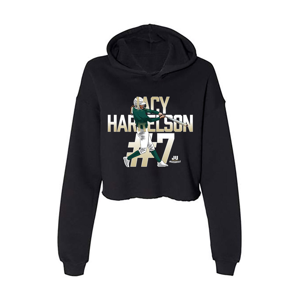 Jacksonville - NCAA Softball : Jacy Harrelson - Women's Crop Fleece Hoodie-0