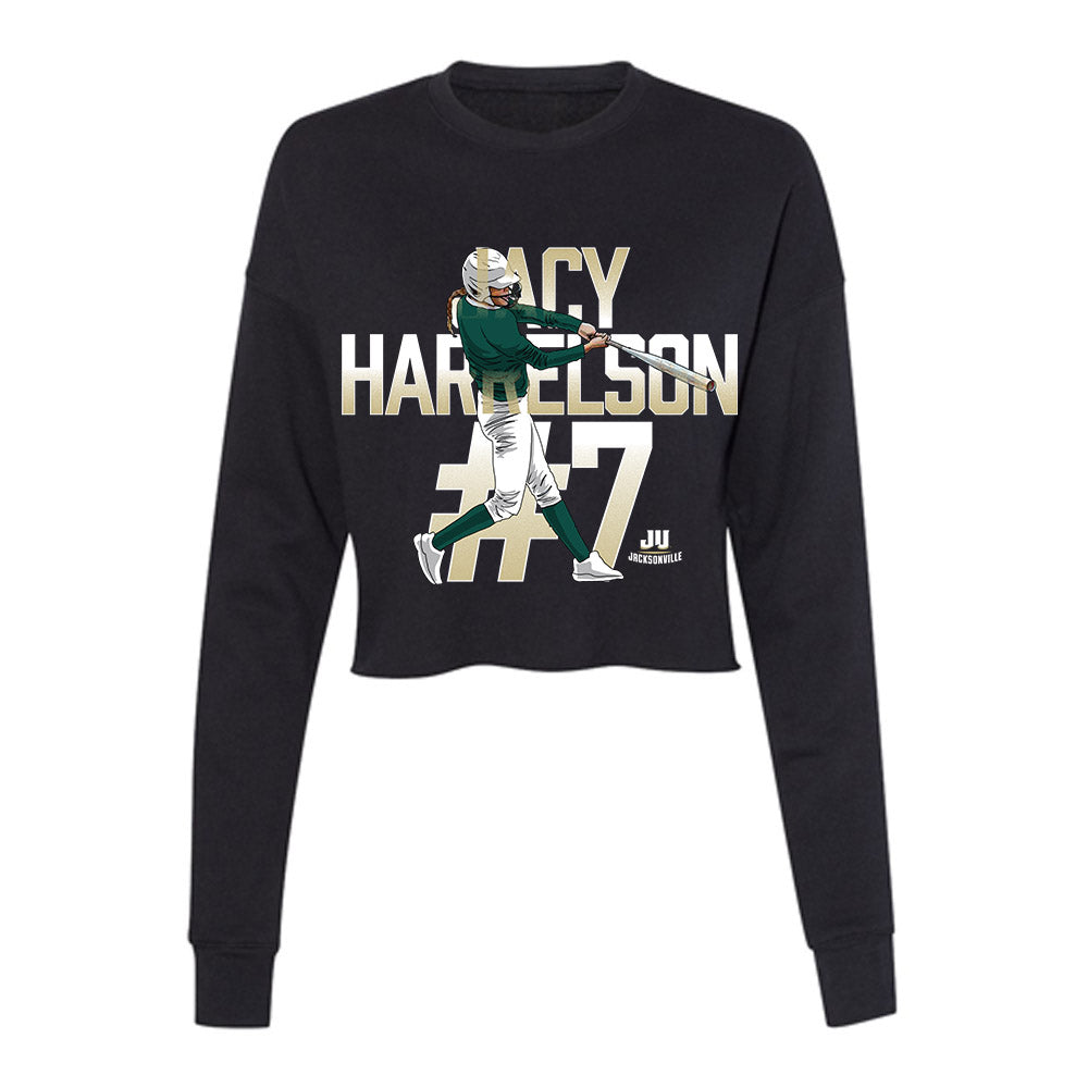 Jacksonville - NCAA Softball : Jacy Harrelson - Women's Cropped Crew Fleece-0