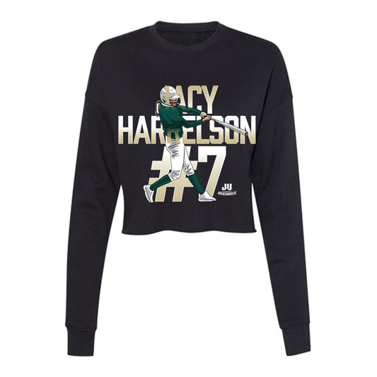 Jacksonville - NCAA Softball : Jacy Harrelson - Women's Cropped Crew Fleece-0