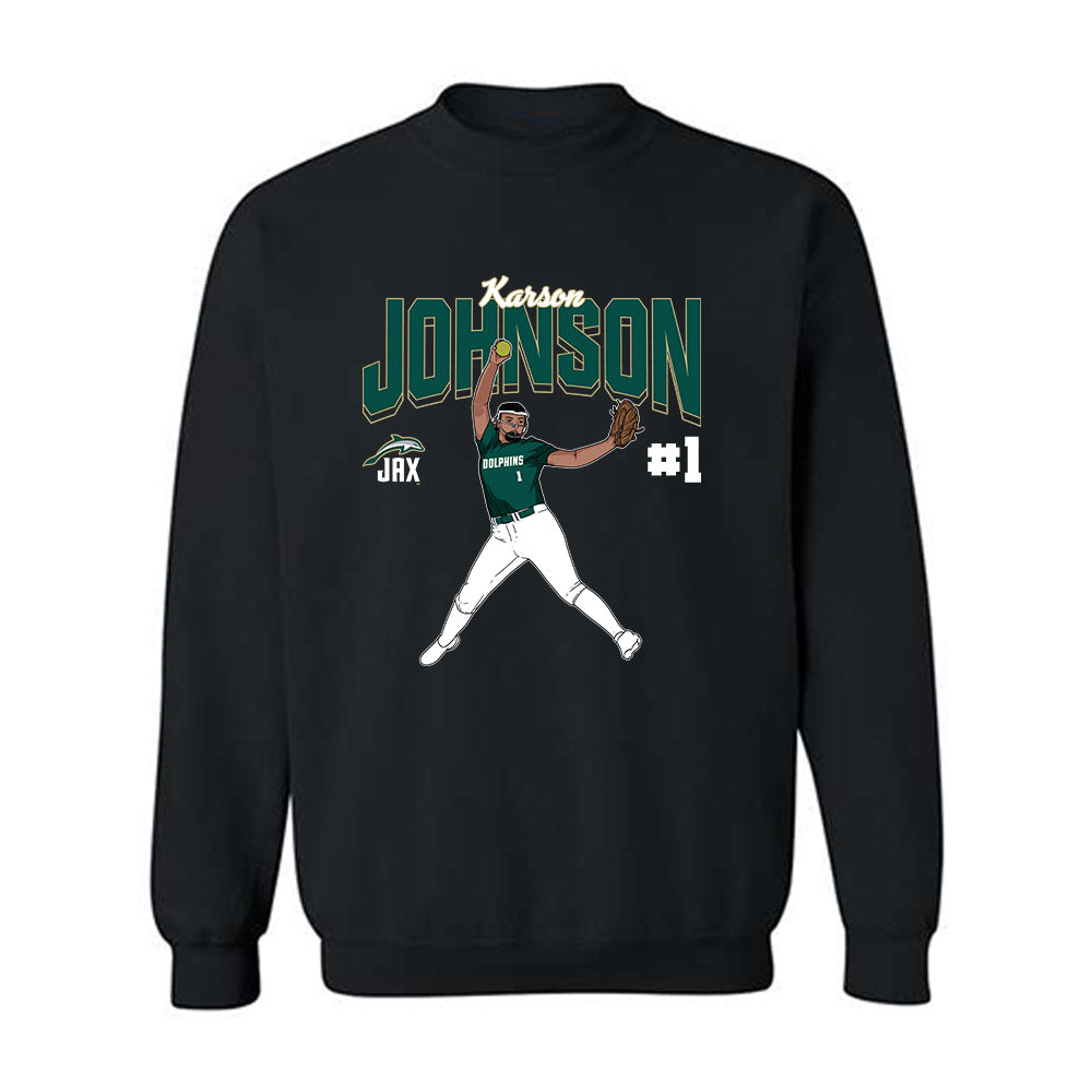 Jacksonville - NCAA Softball : Karson Johnson - Crewneck Sweatshirt-0