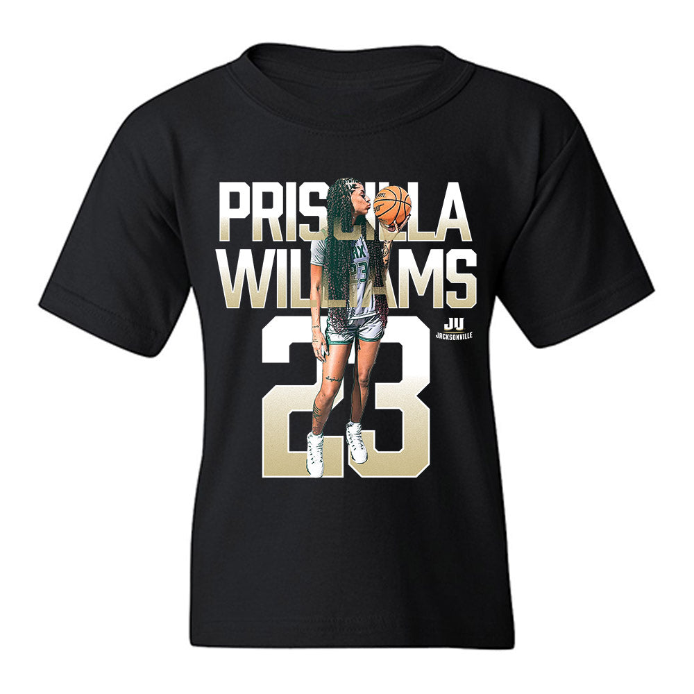 Jacksonville - NCAA Women's Basketball : Priscilla Williams - Youth T-Shirt-0